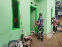 Antusiasme Warga Bantu Satgas TMMD ke 120 Kodim 0621/Kab. Bogor