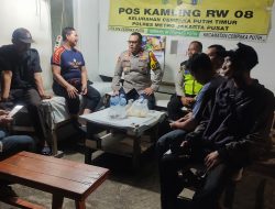 Kapolsek Cempaka Putih Pimpin Patroli Dan Sambang Pos Kamling