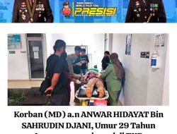 Polres Lahat ungkap Kasus Pembunuhan Terhadap Korban Anwar Hidayat Tersangka Atas Nama P.T Bin R.L Di Desa Kebur Kecamatan Merapi Barat.