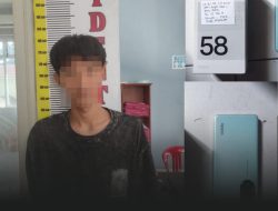 Tim Jaggal Polres Lahat Berhasil Tangkap Pencuri Juga Penadahan Handphone Merk OPPO A.58. Warna Hijau.