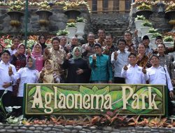 Menteri Desa Pembangunan Daerah RI, Bersama Bupati Sleman Meresmikan Aglaonema Park Terbesar di Kabupaten Sleman