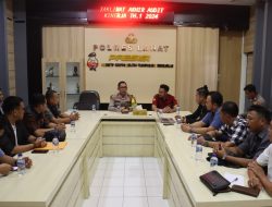 Kapolres Lahat Audensi dengan Lembaga Pemantau Pemilu Kab. Lahat.