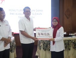 Hasil Bulan Dana PMI Kabupaten Sleman Mencapai 996 Juta Rupiah Lebih, Wakil Bupati Danang Maharsa Mengucapkan Terimakasih Kepada PMI dan Masyarakat.