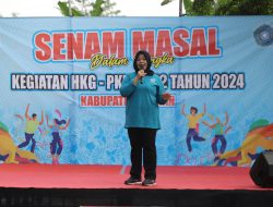 Bupati dan Wakil Bupati Sleman, Menghadiri Peringatan HKG PKK Tahun 2024.