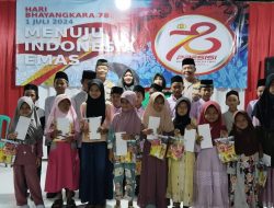 Syukuran HUT Bhayangkara ke 78 Polsek Legok Potong Tumpeng & Santuni Anak Yatim