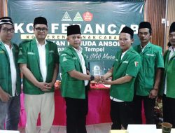 Pucuk Pimpinan GP Ansor Tempel, di Nahkodai Oleh Khusnudin.