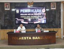 Peserta Didik Sespimmen Polri Dikreg Ke-64 T.A. 2024 Laksanakan Kuliah Kerja Profesi di Polresta Barelang