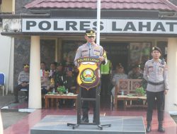 Polres Lahat Apel Gelar Pasukan Operasi Patuh Musi 2024
