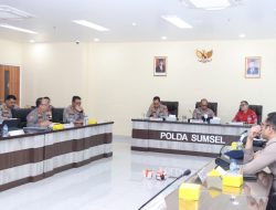 Kapolda Sumsel Gelar Rapat Bersama Jajaran Manggala Agni.