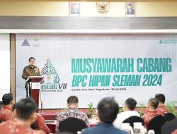 Buka Musyawarah Cabang BPC HIPMI Kabupaten Sleman, Wakil Bupati Danang Maharsa Harap Tingkatkan Sinergitas Bersama