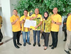 Gaspoll,Agus Rubiyanto Dan Nazar Efendi Resmi Terima Surat Mandat Dari DPP Golkar Maju Pilkada Tebo