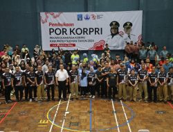 Bupati Kustini, Buka Pekan Olahraga KORPRI Kabupaten Sleman 2024.