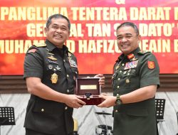 Terima Kunjungan Kehormatan Panglima Tentera Darat Malaysia, Kasad Bahas 3 Hal Penting