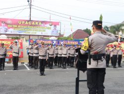 Sertijab kasat reskrim,kasat narkoba, kasikum, kapolsek muluk ulu,dan kapolsek pulau pinang