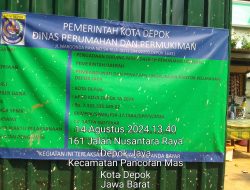 Pembangunan Kantor Lurah Depok Jaya Diduga Lambat Pelaksana Proyek Jarang Ditempat