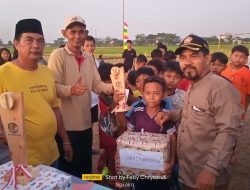 Feby Chrysandi Ketua Karang Taruna Hadir Di Acara Pinal tournamen Alex Cup 2024 Di Kampung Tari Kolot