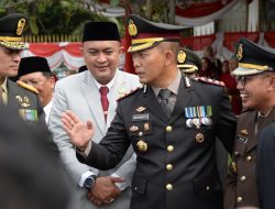 Kapolres Bogor Sambut Hari Kemerdekaan Negara Republik Indonesia yang Ke 79 Bersama Forkompinda di Lapangan Pemda Kabupaten Bogor