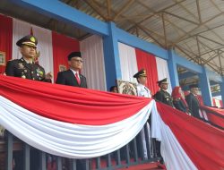 Upacara Pengibaran Bendera Merah Putih dalam Rangka HUT RI Ke 79 di Laksanakan di Lapangan Seganti Setungguan (Ex.MTQ ) Kabupaten Lahat