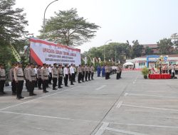 Anggota Sat Reskrim Ikuti Apel Serah Terima Jabatan Pejabat Utama Polresta Tangerang
