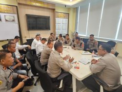 KBO Satreskrim Ikuti Rapat Persiapan Pelaksanaan Turnamen Volley Kapolri Cup