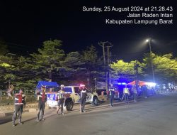 Polres Lampung Barat Lakukan Patroli Tengah Malam Antisipasi Kriminalitas dan Balap Liar