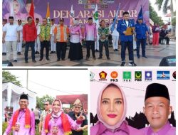 Calon Bupati dan wakil Bupati Hj Ratna Machmud -Suprayitno resmi mendaftar ke KPU Kabupaten Musi Rawas untuk mengikuti Pilkada serentak 27 November mendatang