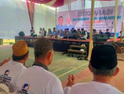 Gelar Doa Bersama Sebelum Bakal Calon Bupati dan Wakil Bupati Way Kanan Ali Rahman dan Ayu Asalasiyah daftar ke KPU