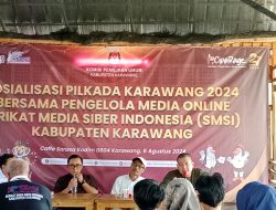 Sinergitas SMSI dan KPU Karawang, Gelar Sosialisasi Meningkatkan Partisipasi Pemilih di Pilkada 2024