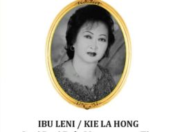 Telah Beristirahat Dengan Tenang Ibu LENI (KIE LA HONG) Istri dari Bapak Marwansono Tjo