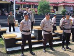 Operasi Mantap Praja Krakatau-2024, Polres Way Kanan Gelar Latihan Parsial