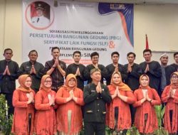 Dinas PUPR Karawang menggelar acara sosialisasi PBG dan SLF yang d ikuti Camat dan kepala Desa
