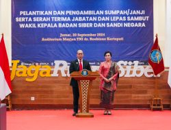 Irjen A.Rachmad Wibowo SIK.Resmi Di lantik Jabatan Kepala BSSN RI.