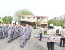 Kapolres Lahat Gelar Apel Pemeriksaan Dan Arahan Kelengkapan Posonil Walpri