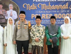 Kapolres Bogor AKBP Rio Wahyu Anggoro Peringati Maulid Nabi di Masjid Baitul Hamdi
