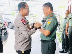 Kapolda Sumsel Silaturahmi Ke Pangdam II Sriwijaya Disambut Hangat Rekan Seangkatan, Sepakat Kuatkan Sinergitas TNI Polri