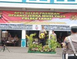 Polres Lahat Gelar Pasukan dalam Rangka Ops Zebra Musi 2024