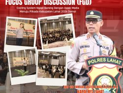 Polres Lahat Ngopi Bareng Awak media Dalam Rangka Terciptanya Pilkada 2024 Aman Dan Damai