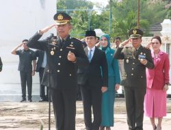 Polres Lahat Bersama Forkopinda Gelar Upacara Di Makam Pahlawan Puspa Bhakti Dan Tabur Bunga