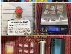 Satres Narkoba Polres Lahat Berhasil Amankan Satu Orang Pelaku Di Duga Pengedar Narkotika Jenis Shabu