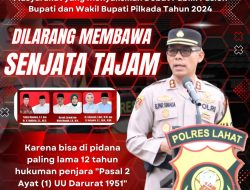 Himbauan Kapolres Lahat kepada seluruh lapisan masyarakat jelang Debat Publik ke 2 ( dua ) Pilkada Kab. Lahat