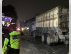 Polsek Parung Panjang Bersama Unit Gakkum Laka Lantas Polres Bogor Tangani Kecelakaan Lalu Lintas Desa Lumpang Parung Panjang