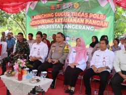 Kapolresta Tangerang Ikuti Zoom Launching Gugus Tugas Ketahanan Pangan Oleh Kapolri