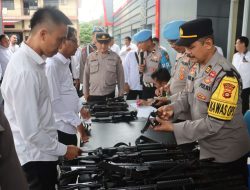 Kapolres Lahat, Setiap Personel Memegang Senjata Api Harus Memenuhi Persyaratan Administrasi