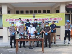 Polres Tebo Gelar Rilis Akhir Tahun 2024 dan Pemusnahan Barang Bukti