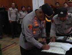 Kapolres Serang Pimpin Upacara Sertijab Wakapolres Serang,Kasat Intelkam dan Kapolsek Jajaran