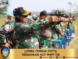 Lomba Tembak Pistol Meriahkan HUT PMPP TNI
