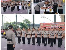 Kapolres Musi Rawas Pimpin Sertijab Wakapolres, Kabag Ren, Kasat Lantas, Kasat Narkoba, Kasat Binmas, Kasi Humas, Kapolsek Muara Lakitan, Kapolsek STL Ulu Terawas, Kapolsek Jayaloka dan Kapolsek Purwodadi