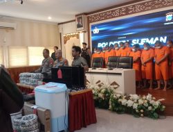 Puluhan Karyawan PT. Atakrib Office & Warehouse, Kini di Tahan di Polresta Sleman