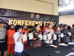 Polda DIY, Musnahkan 10 Kilogram Sabu dan Menahan Empat Orang Tersangkanya