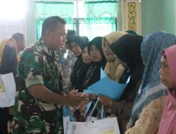 Babinsa Posramil Bantan Sertu Armansyah Hadiri Pelantikan Perangkat Desa di Selat Baru